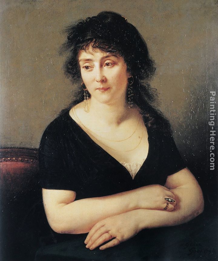 Antoine Jean Gros Portrait of Madame Bruyere
